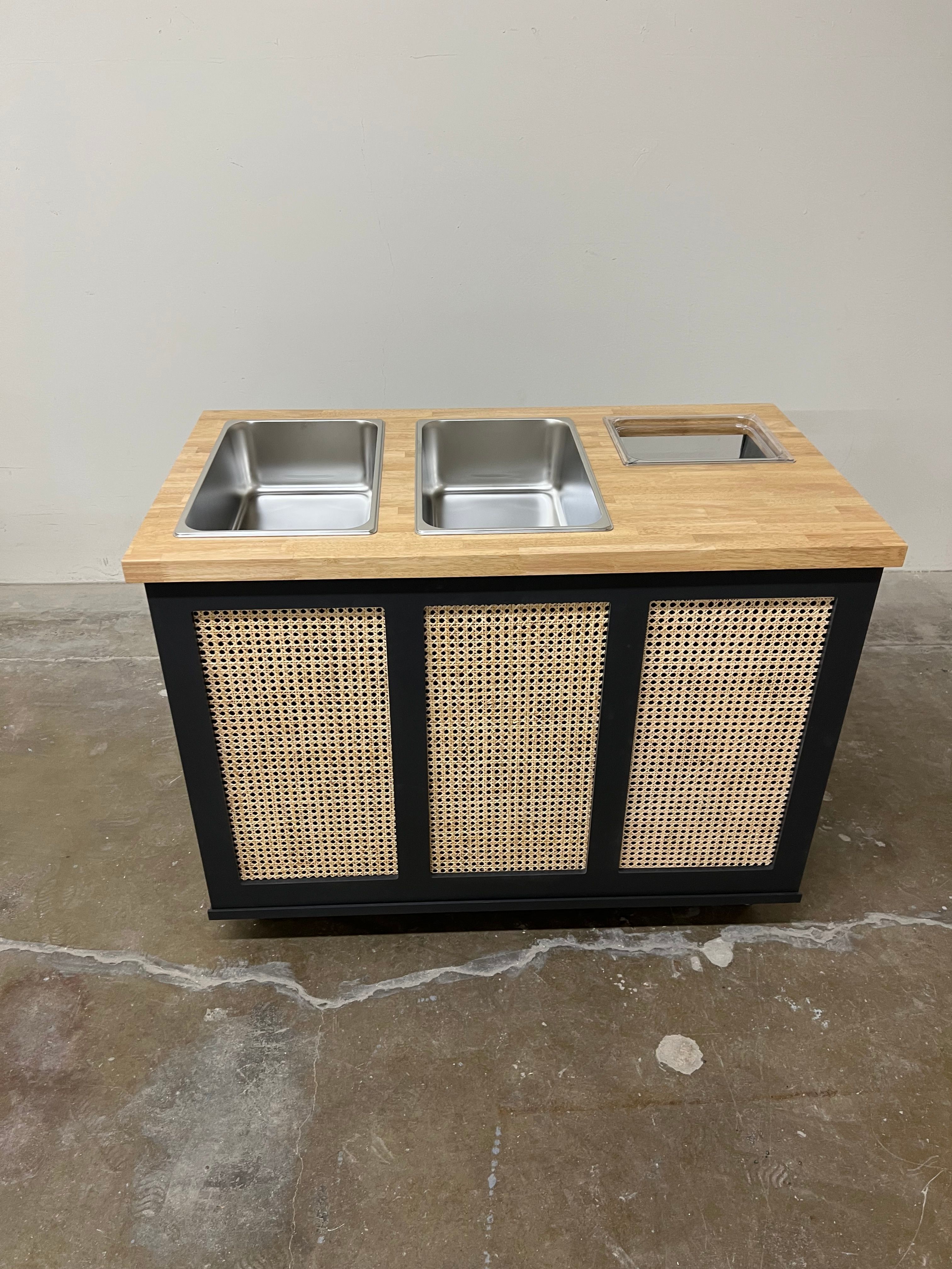 The Rattan Luxe Charcuterie Cart